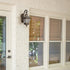 Antique Bronze Outdoor Wall Light Fixture with Water Glass Shade
